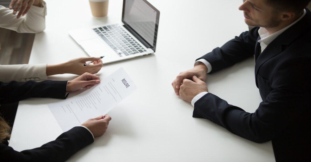 male applicant having job interview 1163 4671 1