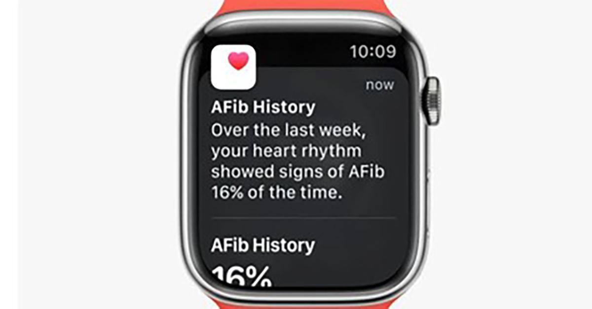 watchOS 9 帶來新的功能升級與強化體驗，透過提供心房顫動歷史來達到健康監控。（圖片翻攝蘋果官網） 1