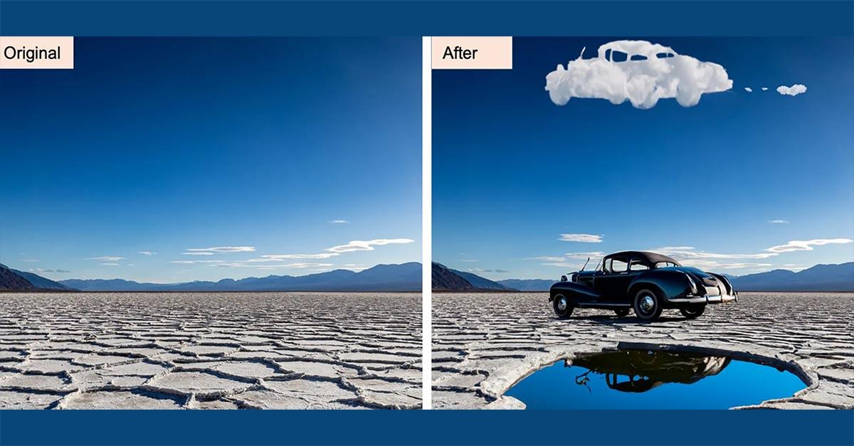 王雪玲─圖說：Adobe 以生成式 AI Adobe Firefly 作為 Photoshop 創意副手，提供生成式填色新功能