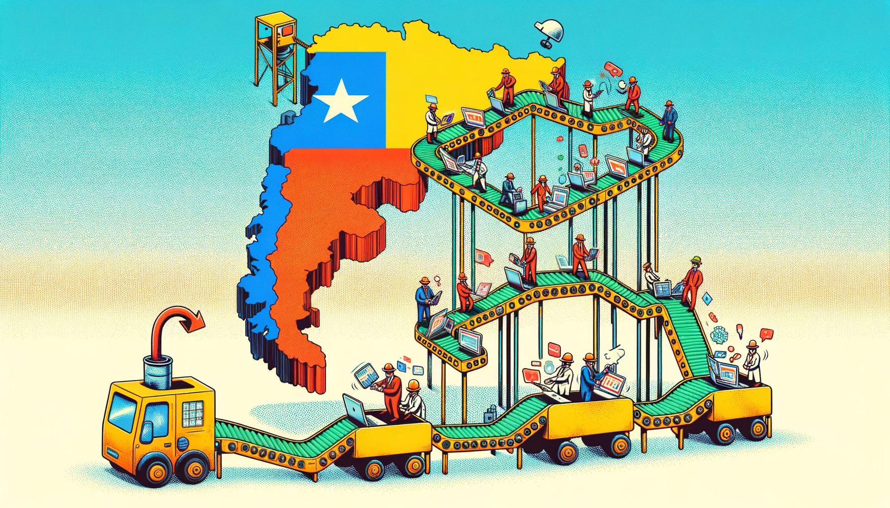 DALL·E 2024 03 13 14.12.54 Chiles emergence as a source of tech talent for southern countries