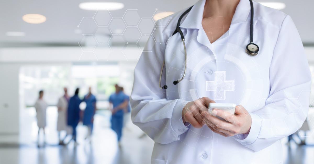 Smart medical Concepts of medical care using mobile devices in medical institutions