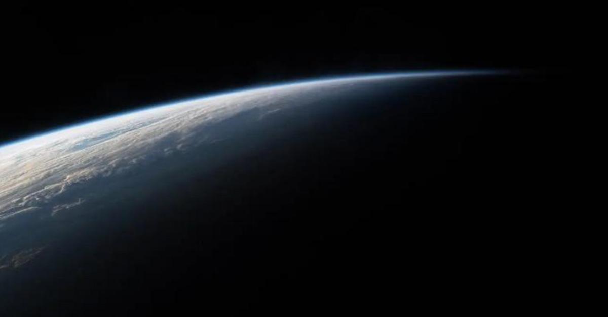 A view of Earth from orbit