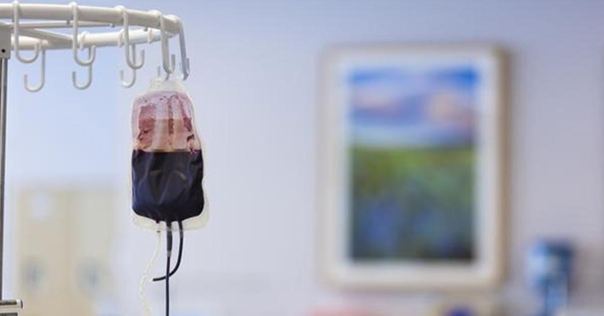 Representation of a blood transfusion bag