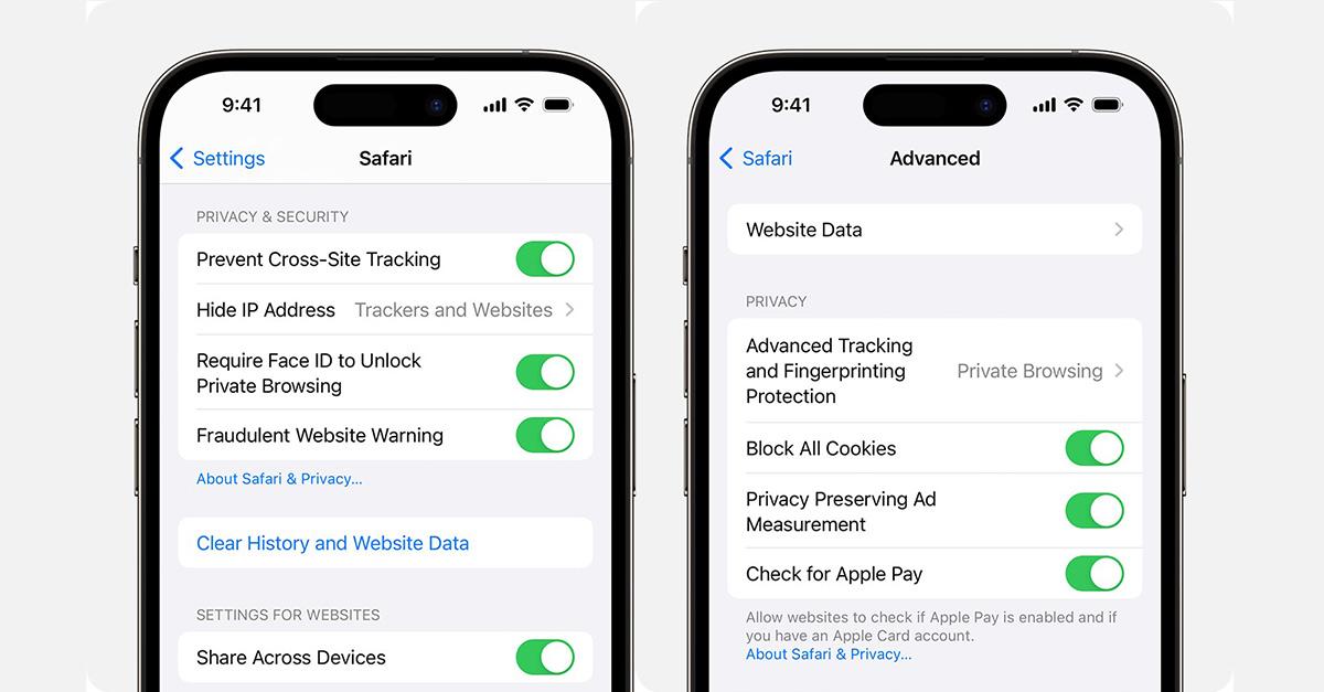 Clear iPhone browser cache