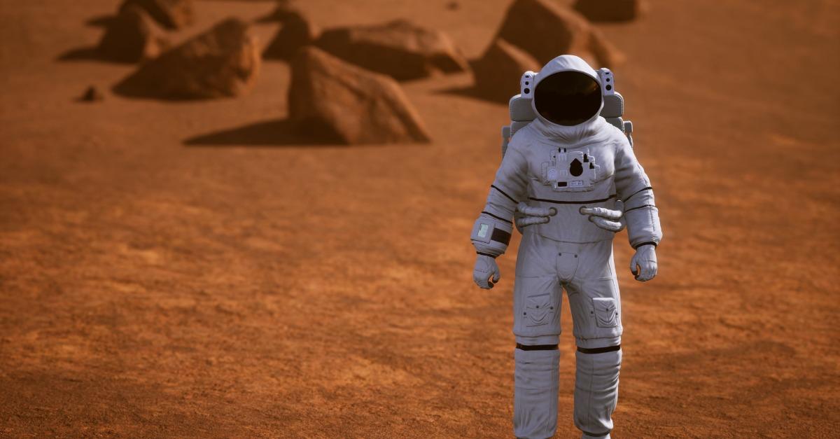 astronaut on mars