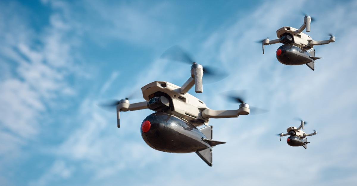 civilian drones with a big bomb