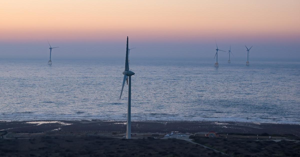 Offshore Wind Turbines Farm in Taiwan