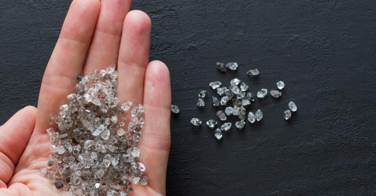 Raw natural diamonds 123rf