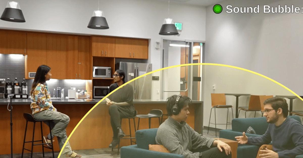 Sound bubble headphones demo