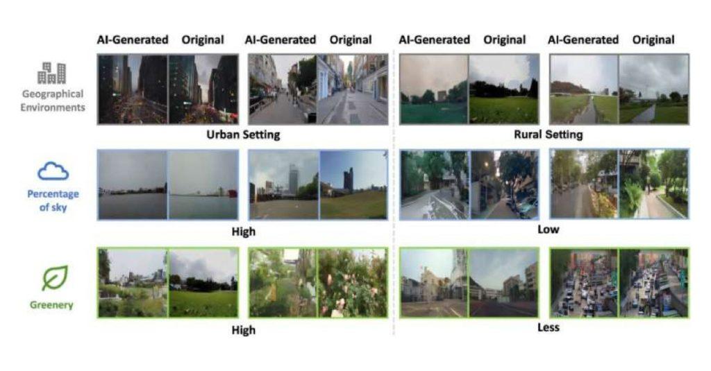 研究團隊運用生成式人工智慧(AI),將聲音錄音轉化為街景影像。