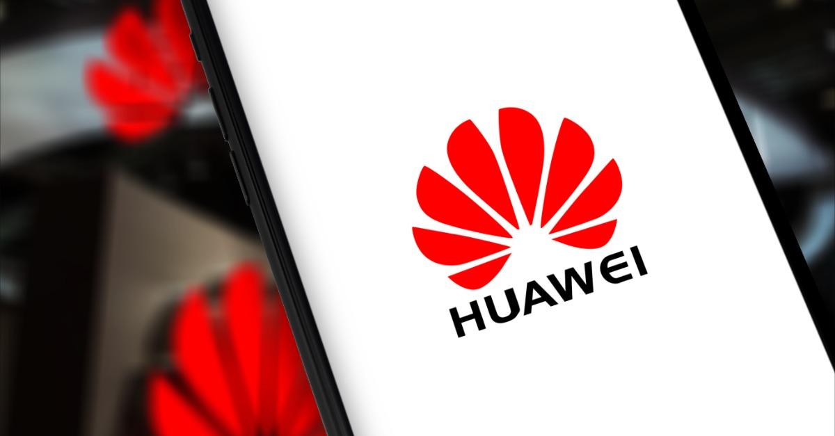 smartphone with Huawei logo 1