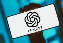 the ChatGPT logo is displayed on a smartphone screen