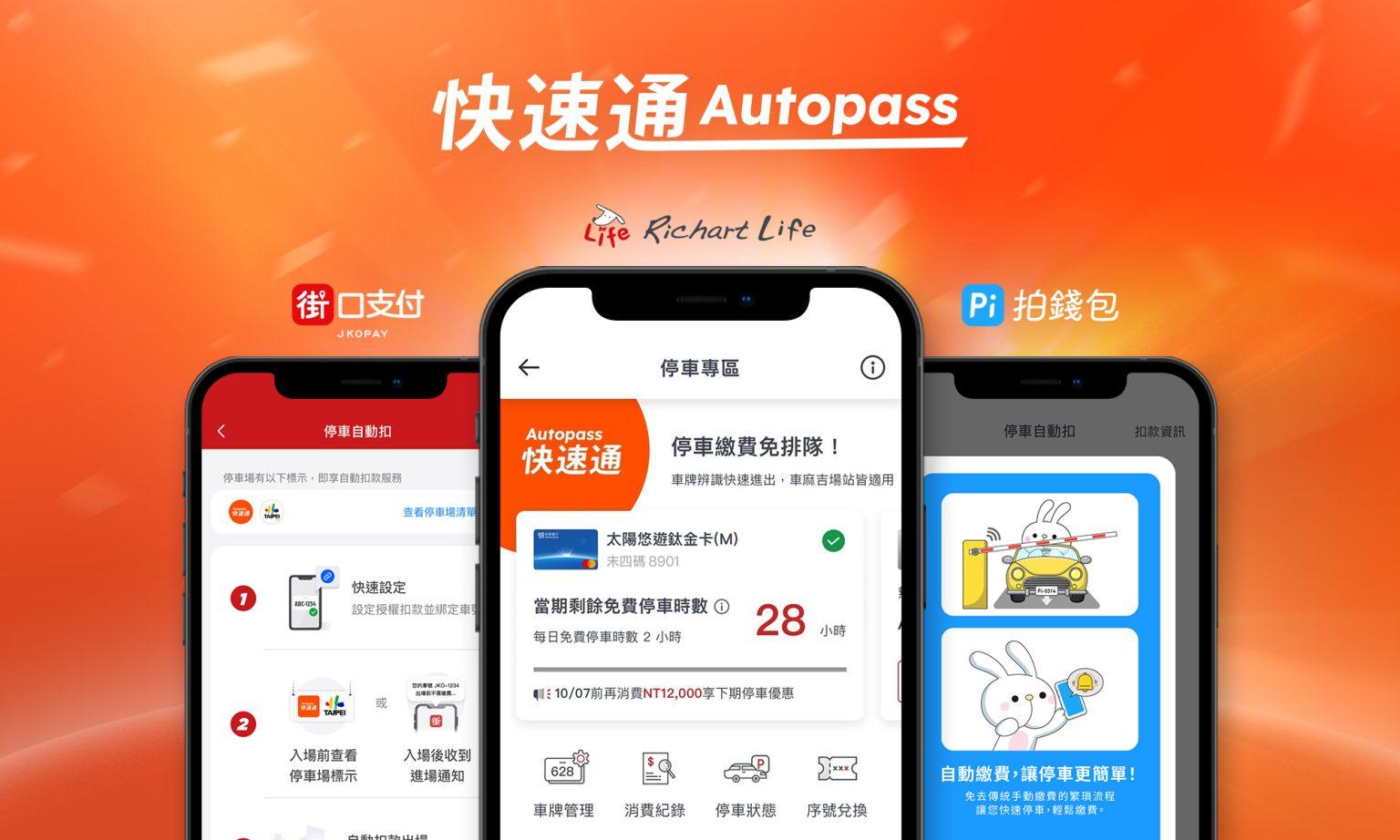 Autopass成就智慧行車支付生態圈！攜手街口支付與Pi拍錢包優化體驗