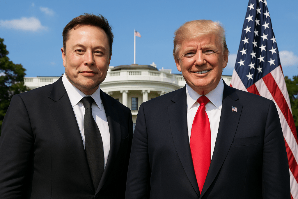 elon musk and trump