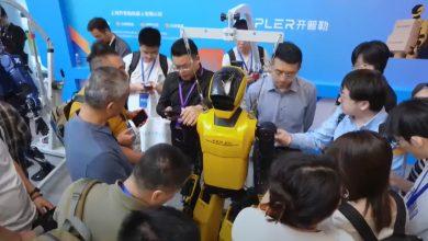 中國上海的新創企業Kepler機器人公司在美國ICRA 2025展會上，發表最新工業級人形機器人K2「大黃蜂」。