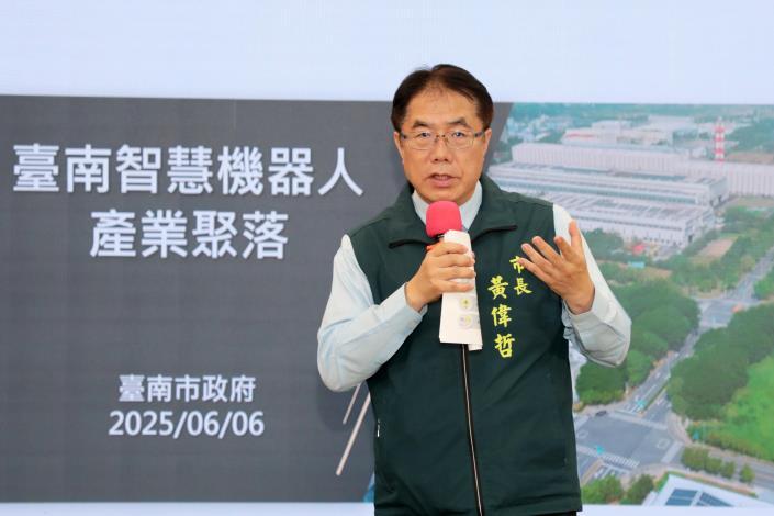 「智慧機器人產業聚落」落腳台南柳營,台南市政府表示,將釋出104公頃土地供廠商進駐。