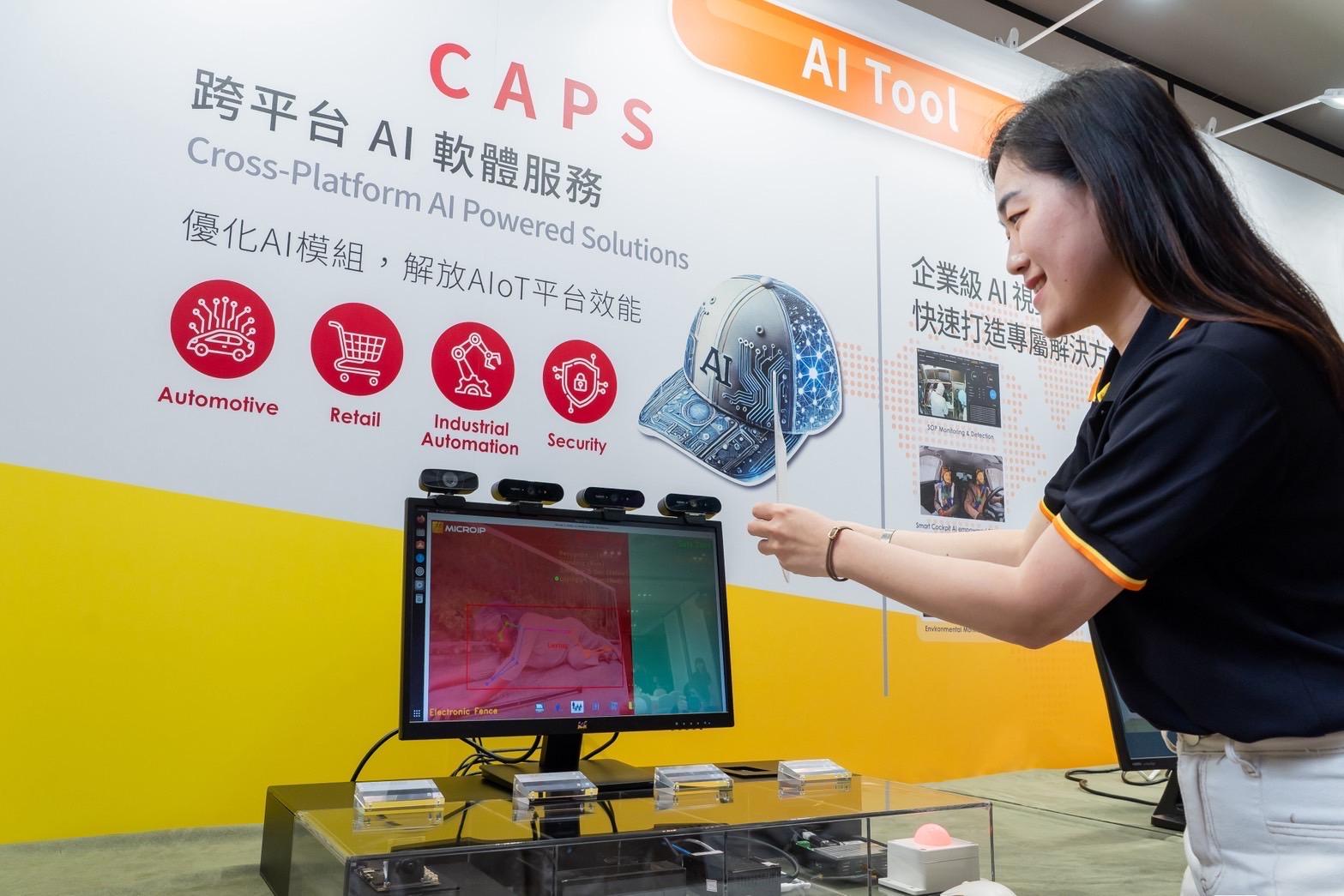 CAPS跨平台AI軟體服務能幫助企業判斷應用所需的算力級別。（圖／擷發科技提供）