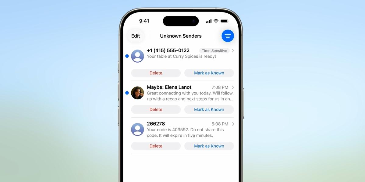 iOS 26新增智慧過濾!告別垃圾簡訊騷擾並靜音未知號碼 2 1751616087042