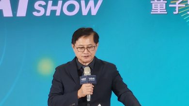 美國關稅將上路，和碩董事長童子賢表示，台灣高科技產業有能力轉移衝擊。（圖／記者李琦瑋攝）