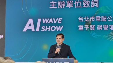 美國關稅將上路，和碩董事長童子賢表示，台灣高科技產業有能力轉移衝擊。（圖／記者李琦瑋攝）