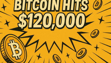 比特幣（Bitcoin）於7月14日在加密貨幣交易所Coinbase上，創下12萬美元的歷史新高。（圖／AI生成）