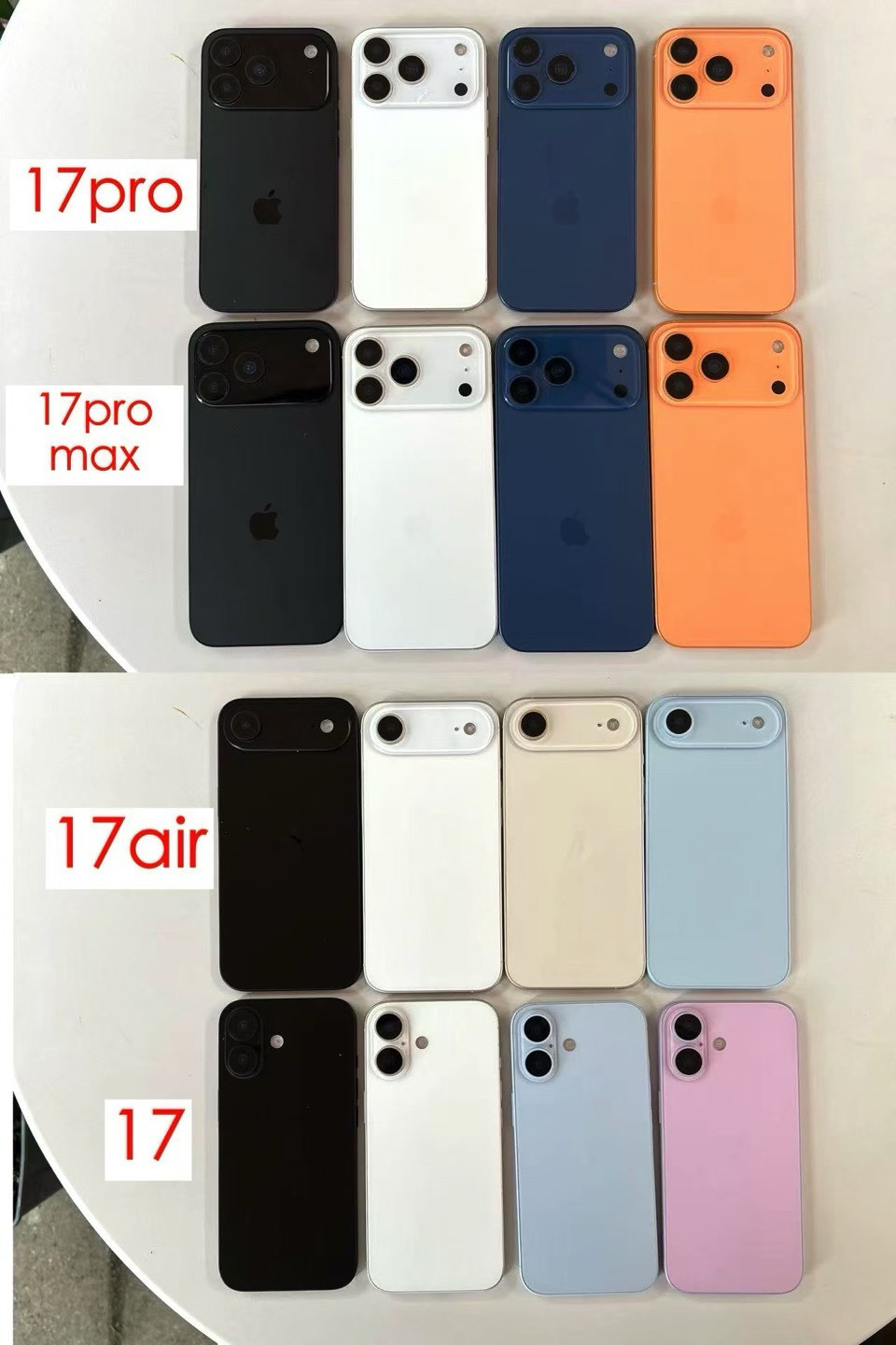 知名爆料客iPhone 17模型機曝光新色!多款新色倒數亮相 3 Dickson iPhone 17s