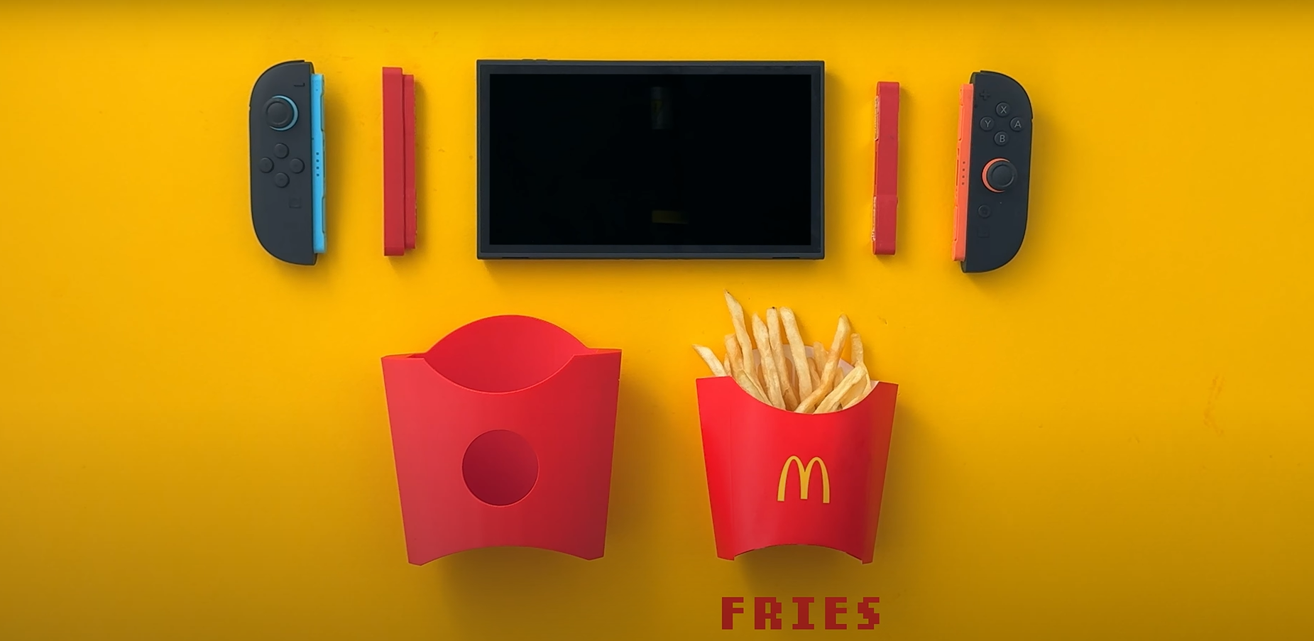 遊戲美食兩不誤!Switch 2奇葩新配件「薯條架」GamiFries 不再擔心食物冷掉啦 1 GamiFries 1