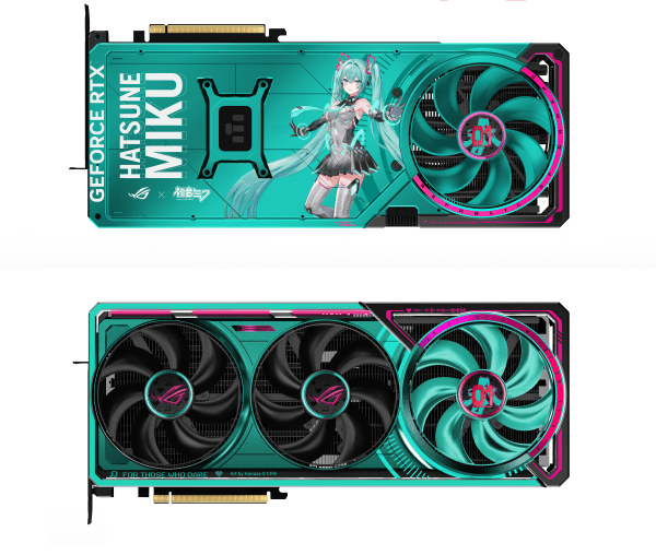 騎士團尖叫吧!華碩ROG攜手初音未來推聯名陣容 再掀蒼綠狂潮 5 ROG Astral GeForce RTX 5080 O16G初音未來特別版 2 down