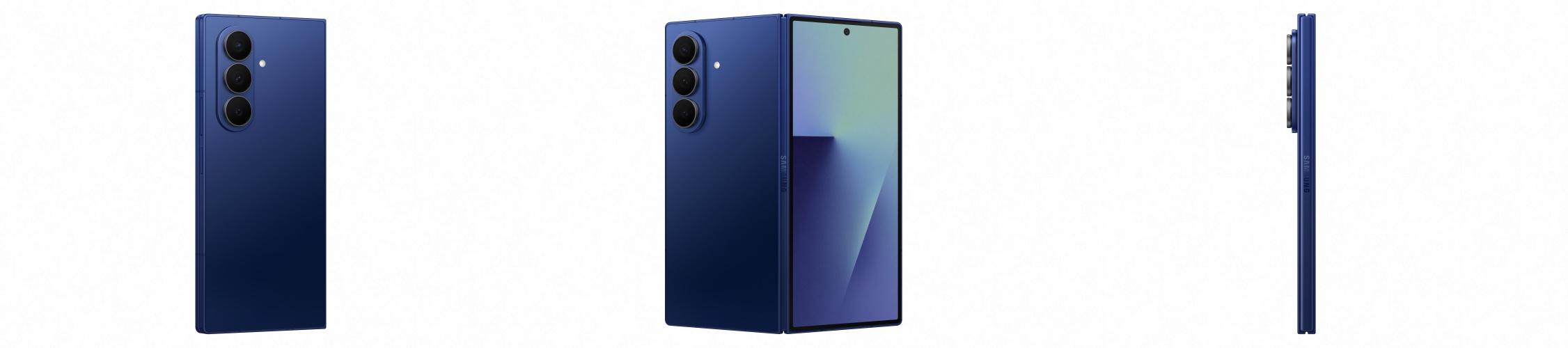 【懶人包】三星2025 Unpacked一次看!Galaxy Z Fold7、Z Flip7震撼登場 黑白大廚成代言人 3 sm f966 zfold7 backl30 blue shadow 250425 side