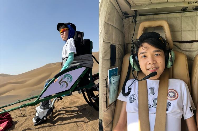 罕病青年陳梓鍵期望以 AI 虛擬人傳承理念回饋社會（圖片來源：陳梓鍵 Tszkin Chen） side