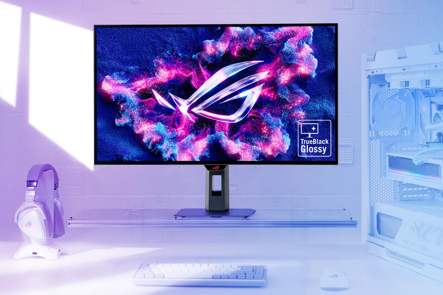 ROG 螢幕黑科技!TrueBlack Glossy 4K WOLED 驚艷亮相 1 華碩旗下電競品牌ROG玩家共和國今發表Strix OLED XG32U系列電競螢幕。