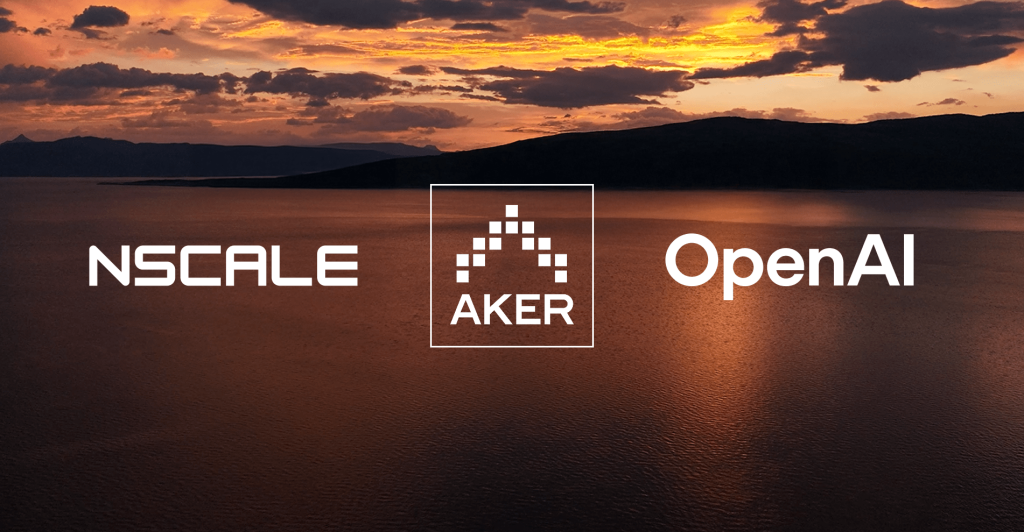 OpenAI第一座歐洲「星際之門」落腳在挪威!將有10萬顆Nvidia GPU助攻發展AI 1 688af968ac574ef039eb825a Stargate Norway Nscale Aker OpenAI white small 1