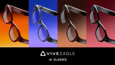 HTC VIVE Eagle AI眼鏡支援繁體中文操作，搭載AI助理。（圖／HTC提供）
