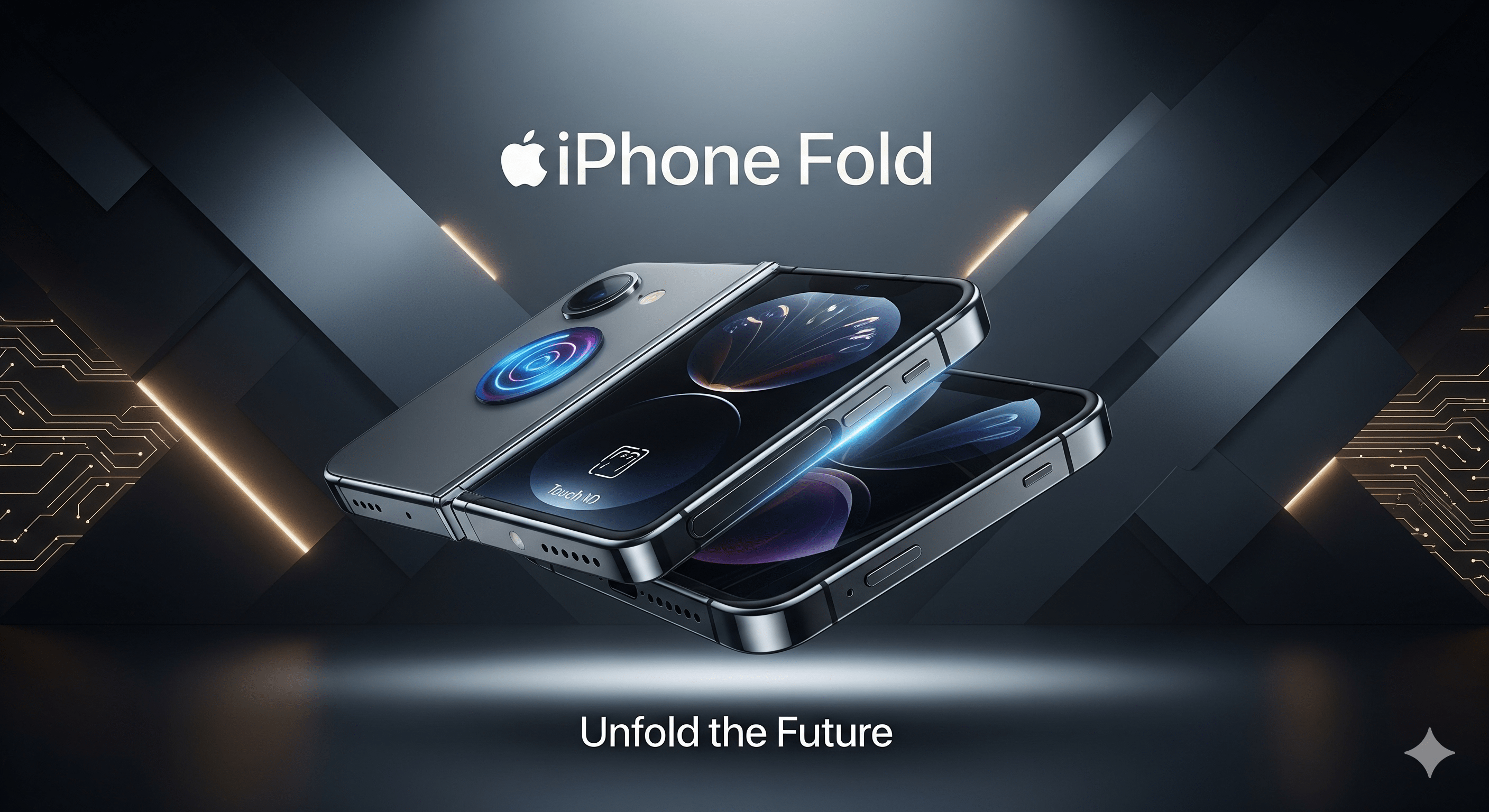 摺疊IPhone傳言再起!郭明錤:預測摺疊iPhone將採側邊按鍵Touch ID 1 Gemini Generated Image dbk2psdbk2psdbk2