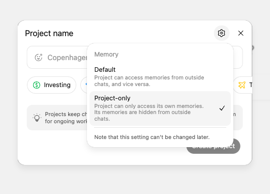 OpenAI大放送!ChatGPT「Projects」專案管理功能全面免費開放 1 image