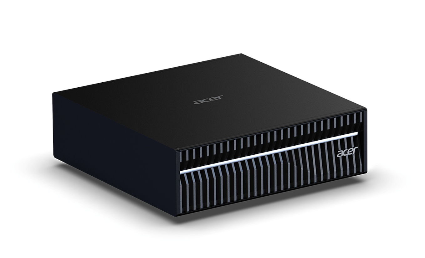 宏碁推出「超迷你AI個人工作站」 搭載輝達GB10超級晶片 2 Acer Veriton GN100 AI 迷你工作站。 (圖/截取自宏碁)