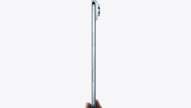 iPhone Air採用鈦金屬邊框，機身厚度僅5.6公釐。（圖／截取自蘋果）