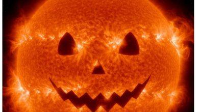 太陽變身「宇宙南瓜燈」!NASA捕捉萬聖節限定笑臉 7 1 18