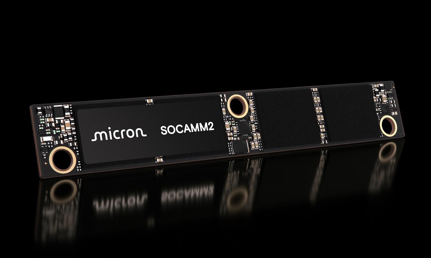 美光192GB SOCAMM2模組完成送樣 低功耗DRAM強攻AI伺服器市場 2 Micron SOCAMM2