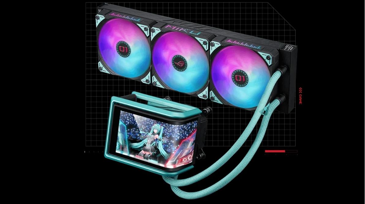 ROG×初音未來升級信仰!再現高階電競聯動夢幻逸品、黏土人抽回家 4 Miku 特別版水冷散熱器