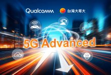 圖1：台灣大哥大攜手高通技術公司，採用高通技術公司最新一代 Snapdragon® 8 Elite Gen 5 行動平台，搭配諾基亞 AirScale 5G 基地台設備，完成全台首例「5G Advanced上行發射切換」技術驗證。