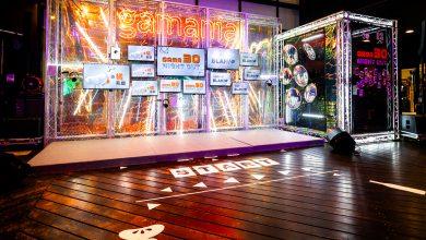 橘子集團30週年，在台北信義區推出限定體驗「GAMA 30 NIGHT OUT 今晚來一橘 BLAH！」。（圖／橘子提供）