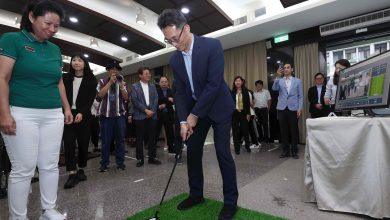 運動科技5大創新技術曝光 Sports Everywhere迎接智慧運動新商機 4 「AI智慧高球服務系統」首創可攜式複合感知一體機,結合「AI虛擬教練」提供即時動作回饋,並以輕量化設計大幅減少系統建置時間。(圖/經濟部提供)