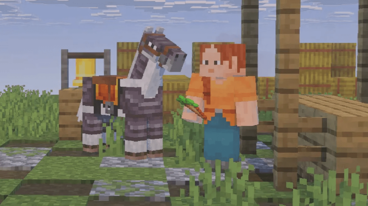 Minecraft重大更新「混亂坐騎」揭曉 將改變玩家戰鬥方式 1 Minecraft即將推出的最新更新「混亂坐騎(Mounts of Mayhem)」。(圖/截取自開發商Mojang)