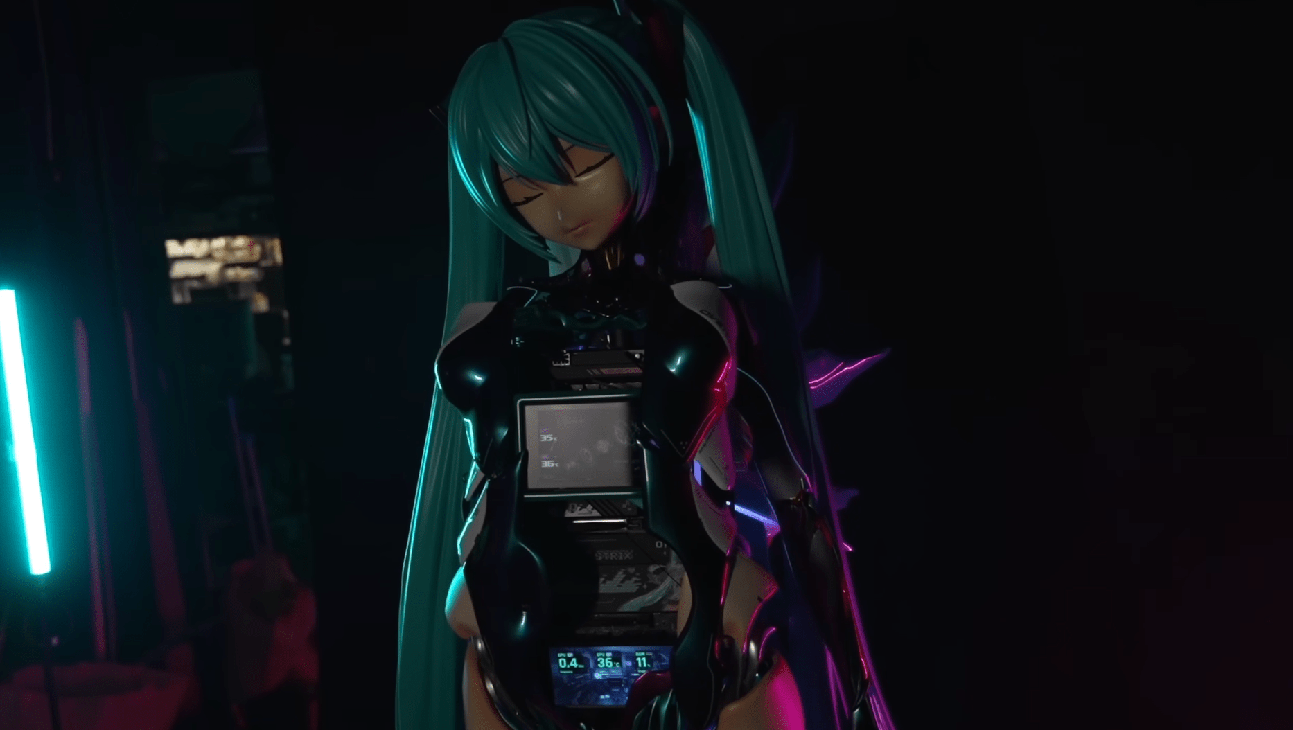 夢幻老婆驚豔WirForce 2025!創作者黃小潔打造2尺巨型初音主機亮相 3 黃小潔 初音 1