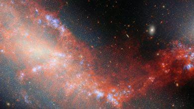 韋伯望遠鏡捕捉矮星系「星橋共舞」 宇宙間的璀璨連線 8 1 4