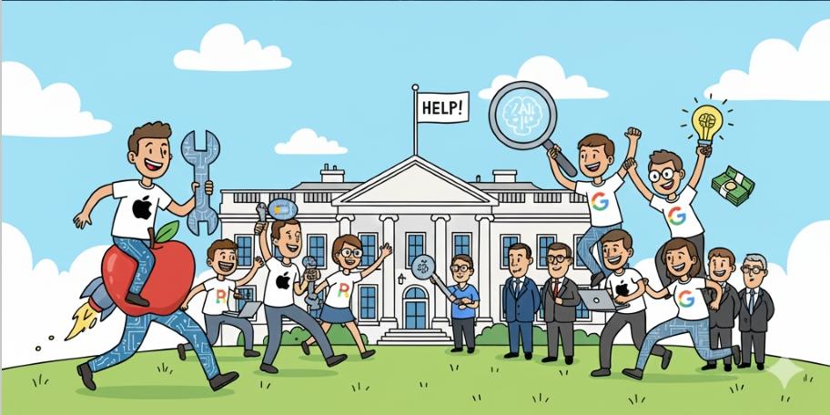 白宮啟動「科技部隊」計畫:蘋果等眾多科技巨頭菁英將入駐聯邦機構 1 1765854688055 0