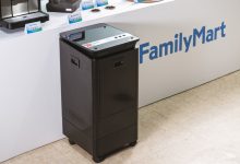 全家攜手鴻旭科技打造的IoT智能咖啡渣乾燥機。（圖／全家提供）