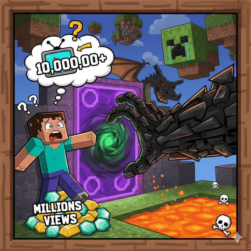 史上最冤!麥塊骨灰級玩家遇「傳送門殺人」 現身曝千萬點閱真相 1