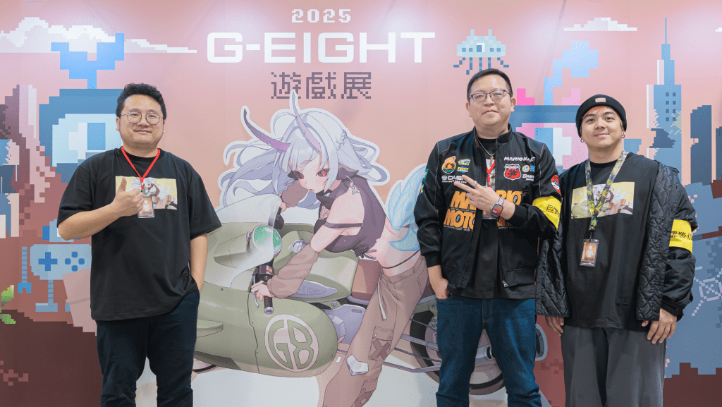 圖1 G EIGHT 2025 一樣由三位創辦人帶領媒體導覽本屆會場後開展 1